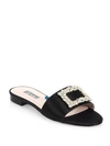 Sjp By Sarah Jessica Parker 10mm Grace Embellished Satin Sandals In Black