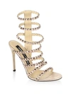 SERGIO ROSSI Kimberly Crystal Gladiator Sandals