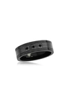 BLACKJACK CUBIC ZIRCONIA BAND RING