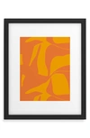 DENY DESIGNS DENY DESIGNS 'DELTA' BY CAMILLA FOSS FRAMED WALL ART