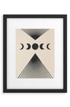DENY DESIGNS 'MOON PHASES' BY EMANUELA CARRATONI FRAMED WALL ART