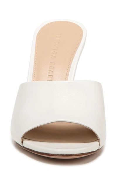 Veronica Beard Dali Lucite Wedge Slide Sandal In Coconut