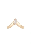ADORNIA FINE MOONSTONE POINTED RING