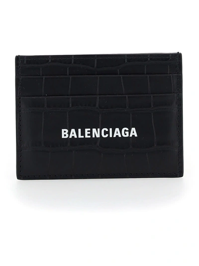 Balenciaga Card Holder In Black