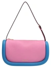 Jw Anderson The Bumper Zip Leather Shoulder Bag In Pink/blue
