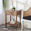 Safavieh Couture Filbert Accent Table In Brown