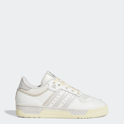 Adidas Originals Rivalry Low 86 Trainers In Ftwr White/better Scarlet/off White