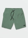 Volcom Stones Hybrid Drawstring Waist Shorts In Green