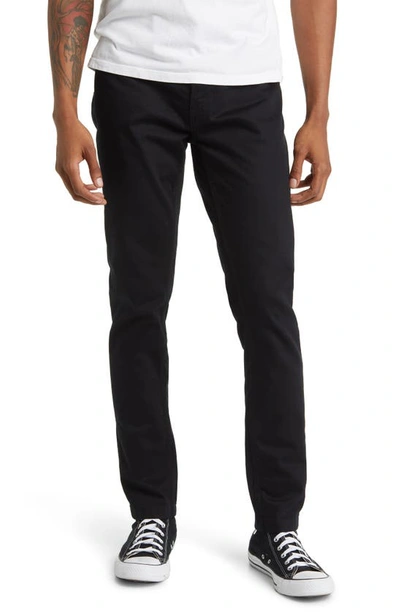 Topman Stretch Skinny Biker Jeans In Black