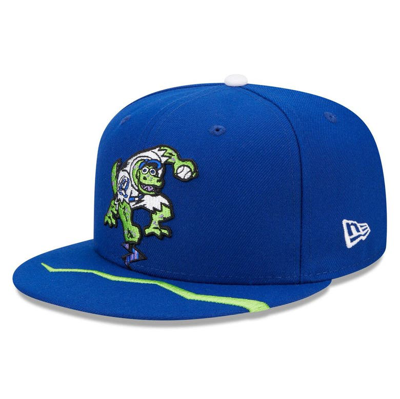 New Era Blue Rancho Cucamonga Quakes Marvel X Minor League 59fifty Fitted Hat