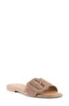 Seychelles Manhattan Womens Leather Slip On Slide Sandals In Taupe