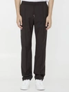 VALENTINO BROWN WOOL JOGGERS