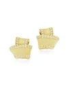 Carelle Knot Diamond & 18K Yellow Gold Stud Earrings
