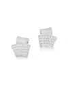 Carelle Knot Diamond & 18K White Gold Stud Earrings