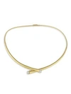 Carelle Whirl Diamond & 18K Yellow Gold Collar Necklace