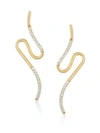 Carelle Brushstroke Diamond & 18K Yellow Gold N° 52 Earrings