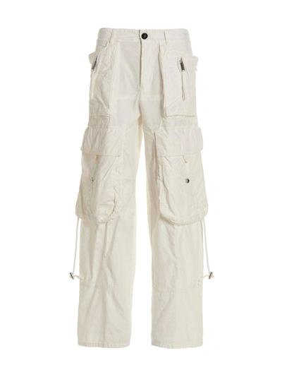 Dsquared2 Wide-leg Cargo Pants In White