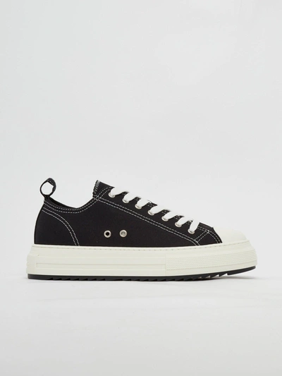 Dsquared2 Berlin Lace-up Low Top Trainers In Black