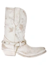 Golden Goose Wish Star Belt Chain Western Boots In 10984