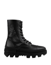 Moncler Carinne Perforated Ankle Boots In Nero