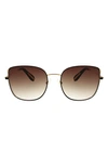 BCBG 58MM SQUARE SATELLITE SUNGLASSES