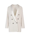 Brunello Cucinelli Blazer  Woman Color Yellow Cream In Yellow Cream