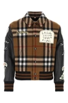 BURBERRY BURBERRY EMBROIDERED WOOL BLEND BOMBER JACKET