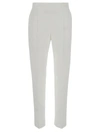 MONCLER MONCLER LOGO EMBROIDERED STRAIGHT LEG TROUSERS