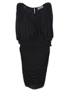 Saint Laurent Draped Mini Dress In Default Title