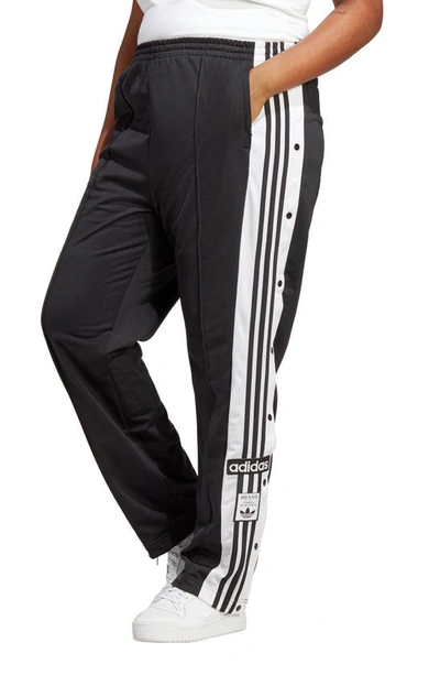 Adidas Originals Plus Size Adibreak 3-stripes Snap-leg Joggers In Black