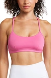 Alo Yoga Airlift Intrigue Low-impact Sports Bra In Paradise Pink