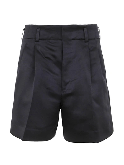 Comme Des Garçons Wide-leg Tailored Shorts In Black