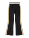 PALM ANGELS PALM ANGELS ULTRALIGHT FLARE TRACK PANTS BLACK NUDE