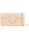 FERRAGAMO SALVATORE FERRAGAMO GANCIO CLUTCH BAG - NEUTRALS,67544812105342