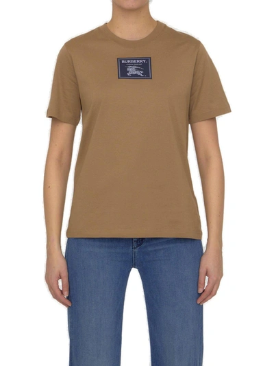 Burberry Prorsum Label Cotton T-shirt In Beige