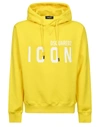 Dsquared2 Icon Cool Hoodie In Giallo