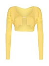 Jacquemus Cardigan In Light Yellow