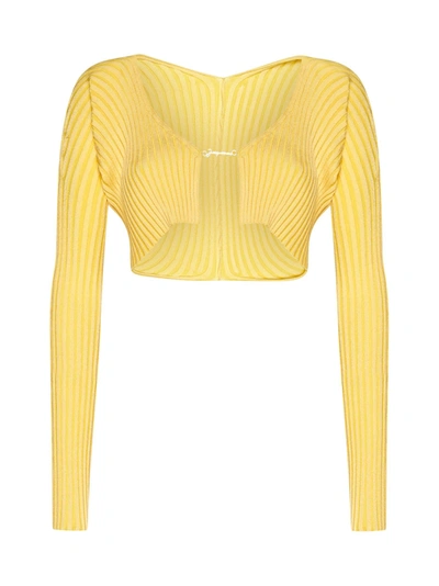 Jacquemus Cardigan In Light Yellow