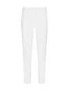 Saint Laurent Pantalon Skinny Blan In Shell