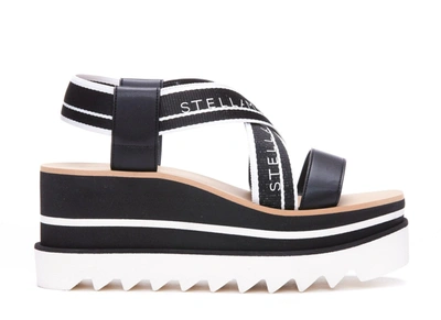 Stella Mccartney Sneak-elyse 80mm Platform Sandals In Black