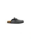 Jw Anderson Crystal Stud Comfort Slide Loafers In Black