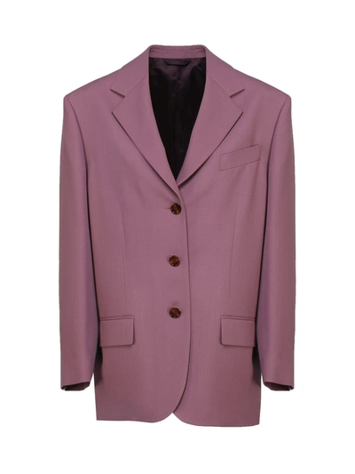 Acne Studios Oversized Suit Jacket In Raspberry Pink