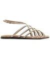Brunello Cucinelli Metallic Gladiator Sandals In Oro