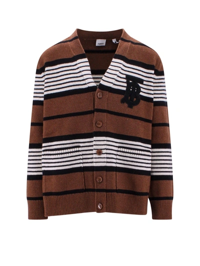 Burberry Brown Striped Cardigan