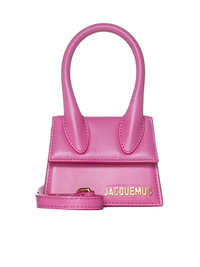 Jacquemus Le Chiquito Logo Lettering Mini Tote Bag In Pink