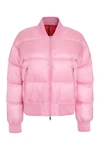 Moncler Merlat Quilted Shell Down Bomber Jacket In Pink