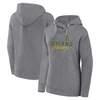 Fanatics Branded Heather Gray Oakland Athletics Script Favorite Pullover Hoodie In Heather Gray
