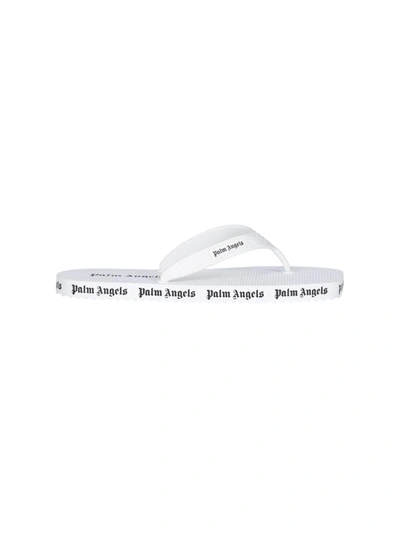 Palm Angels Flat Shoes In White