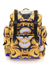 VERSACE VERSACE BAROCCO 660 PRINT NYLON MEDUSA BACKPACK