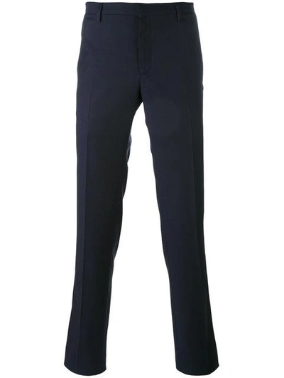 Aiezen Straight-leg Tailored Trousers In Blue